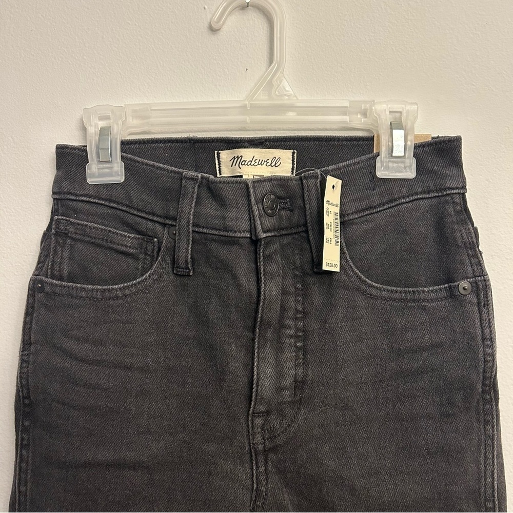 Madewell Black Jeans 10” High-Rise Skinny Size 24 NWT - Picture 3 of 12